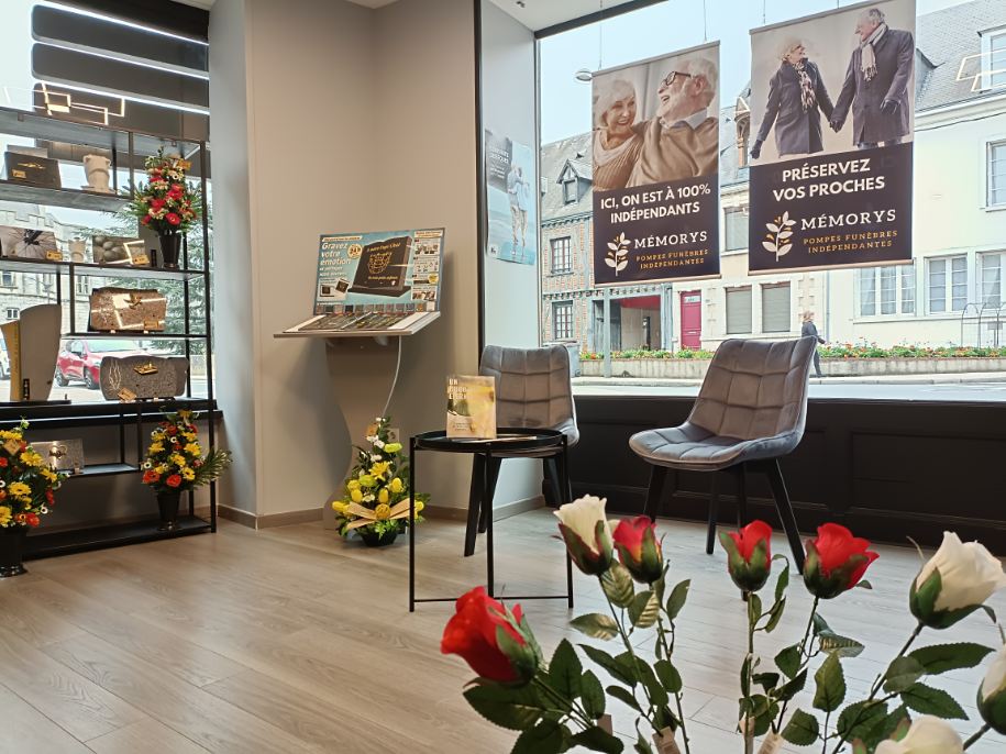 interieur magasin funeraire